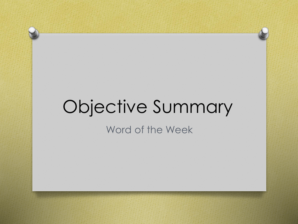 Best Examples Of Resume Objectives